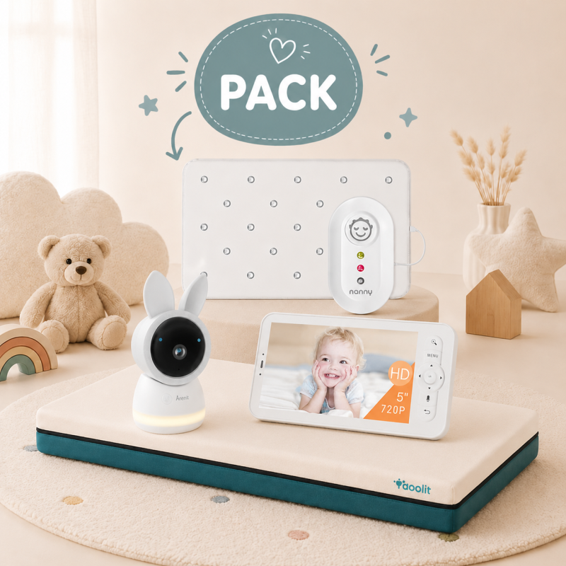 Pack Nanny BM-02 + Matelas Tiny + Babyphone Alnanny Premium