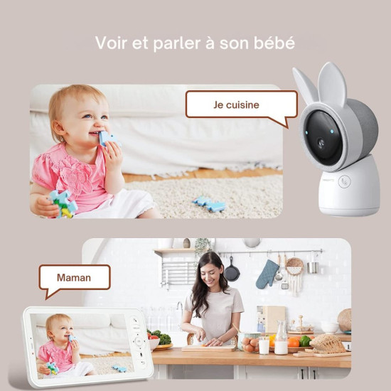 Babyphone caméra connecté ou sans ondes Alnanny Premium (Nanny Care) - Image 8