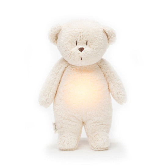 Nanny Care - Moonie - Peluche veilleuse musicale et lumineuse nature bio ourson Blanc polaire