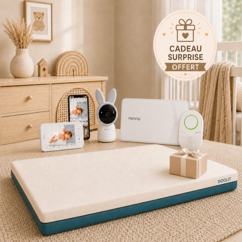 Pack Nanny BM-03 Premium & Matelas Tiny & Babyphone Alnanny Premium