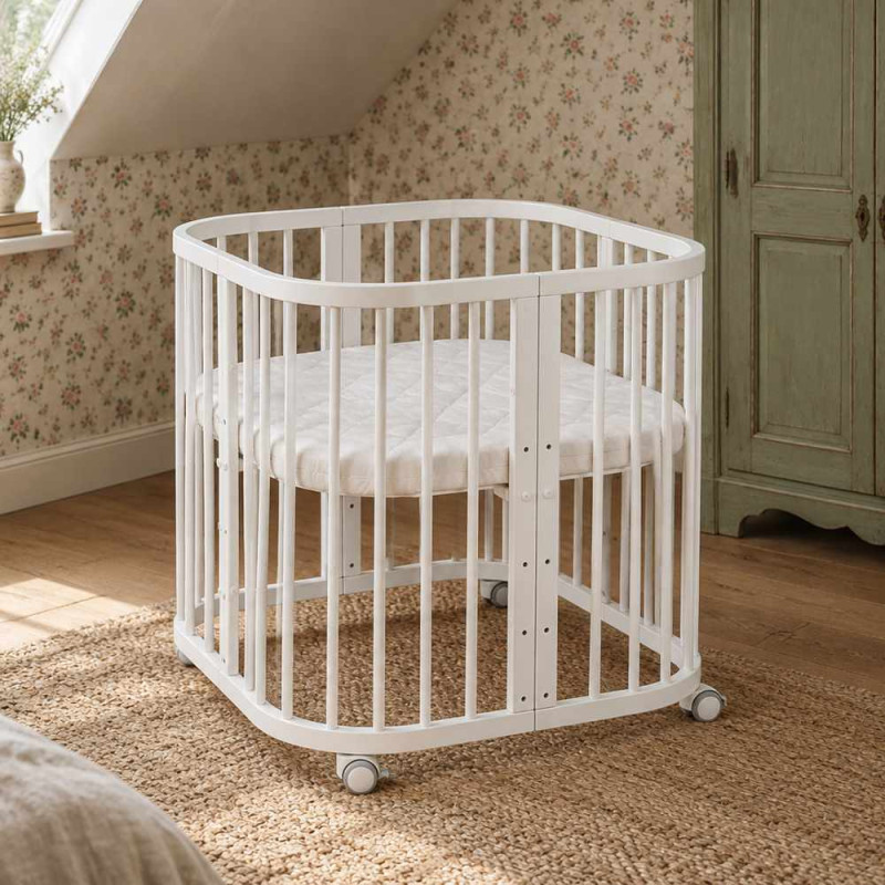 Lit bébé évolutif 7 en 1 - Charlie - NATUREL