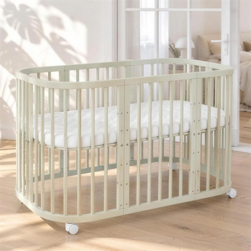Cuna evolutiva 7 en 1 W2 Waldin - Charlie - NATURAL