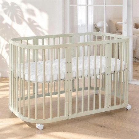 Lit bébé évolutif 7 en 1 - Charlie - NATUREL