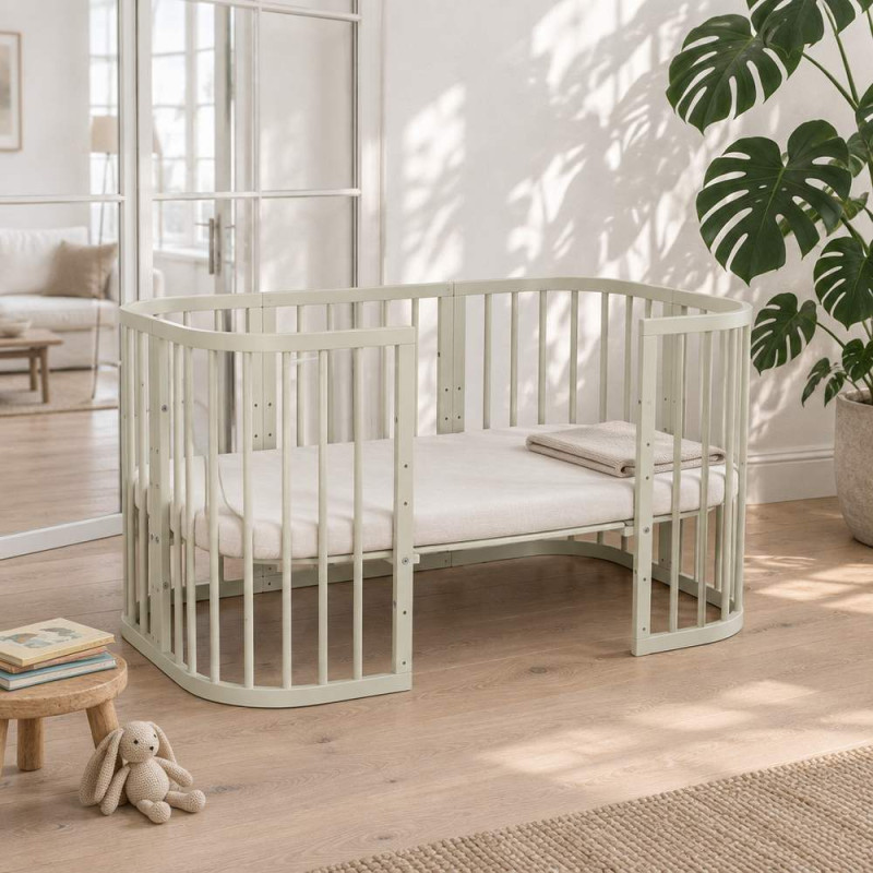 Cuna evolutiva 7 en 1 W2 Waldin - Charlie - NATURAL
