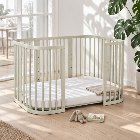 Cuna evolutiva 7 en 1 W2 Waldin - Charlie - NATURAL