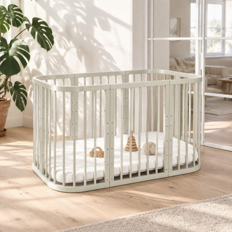 Cuna evolutiva 7 en 1 W2 Waldin - Charlie - NATURAL