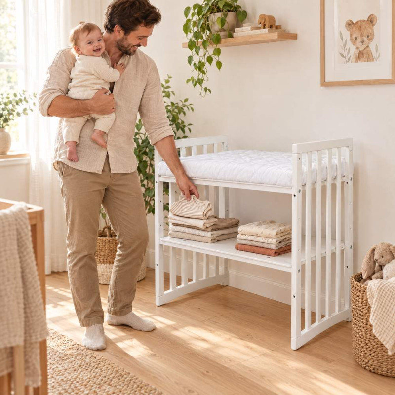 Lit bébé évolutif 7 en 1 Ovale - Agate - NATUREL