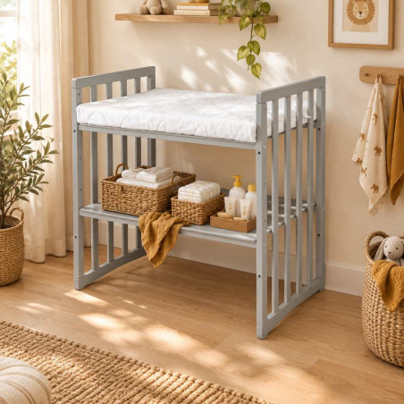 Lit bébé évolutif 7 en 1 Ovale - Agate - NATUREL