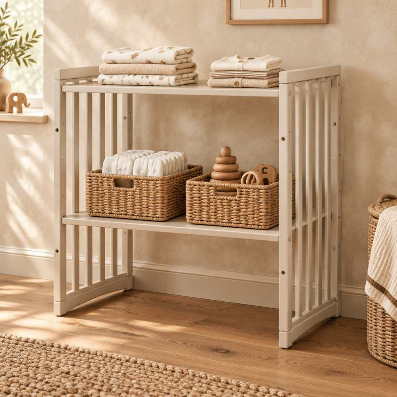 Lit bébé évolutif 7 en 1 Ovale - Agate - NATUREL