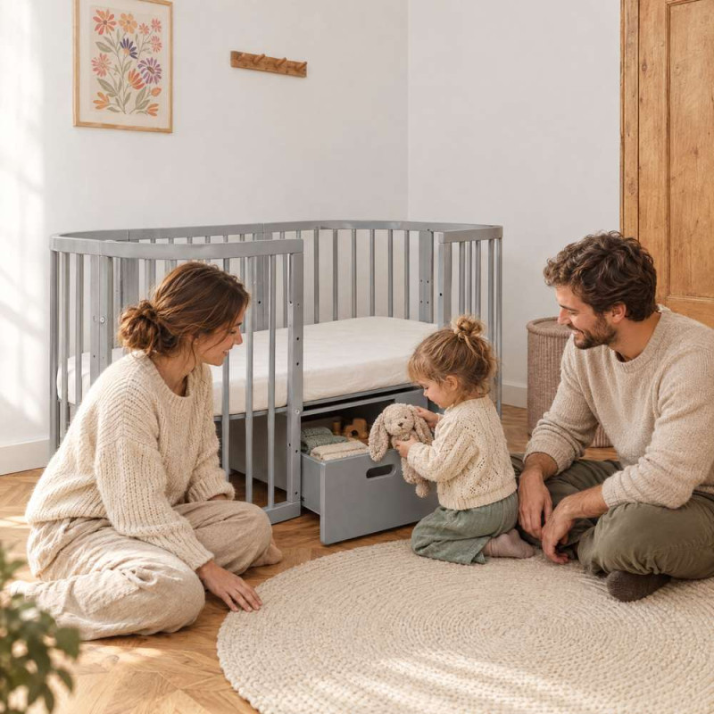 TIROIR POUR LIT EVOLUTIF WALDIN - NATUREL