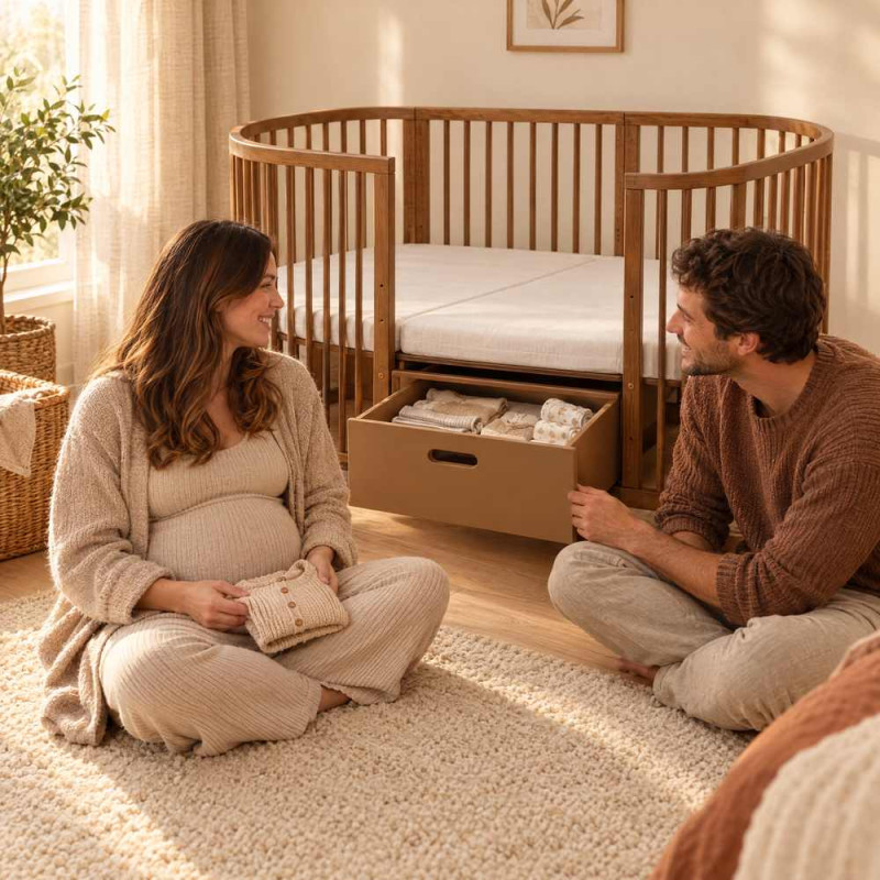 TIROIR POUR LIT EVOLUTIF WALDIN - NATUREL