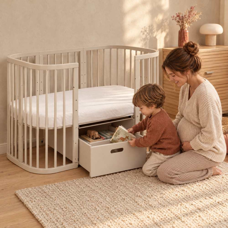 TIROIR POUR LIT EVOLUTIF WALDIN - NATUREL