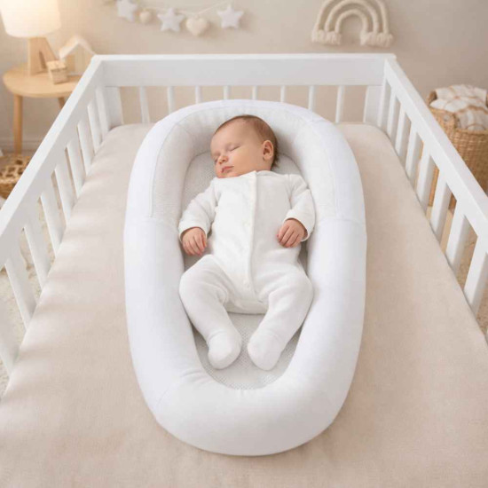 Cocon réducteur de lit respirant Blanc (Nanny Care) - Image 1