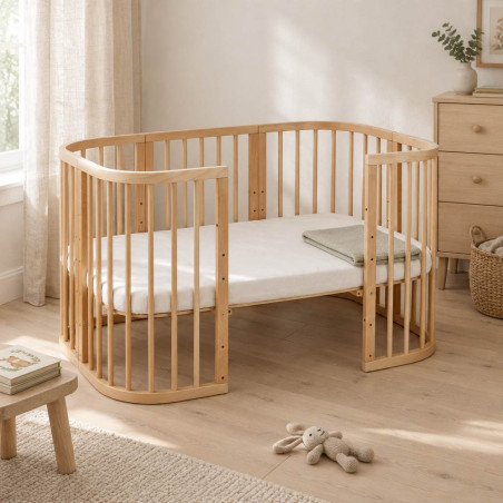 Cuna evolutiva 7 en 1 W2 Waldin - Charlie - NATURAL