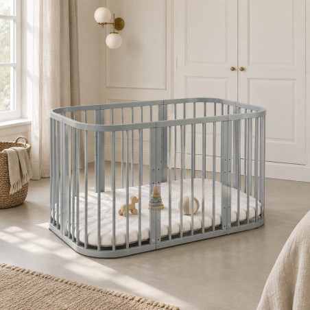 Cuna evolutiva 7 en 1 W2 Waldin - Charlie - NATURAL