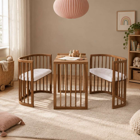 Cuna evolutiva 7 en 1 W2 Waldin - Charlie - NATURAL