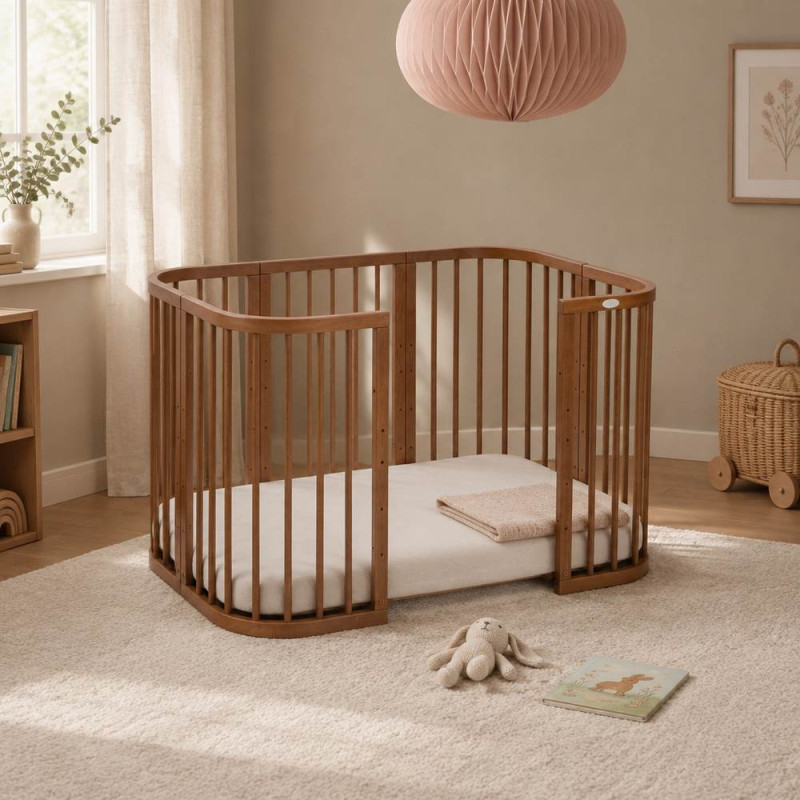 Cuna evolutiva 7 en 1 W2 Waldin - Charlie - NATURAL
