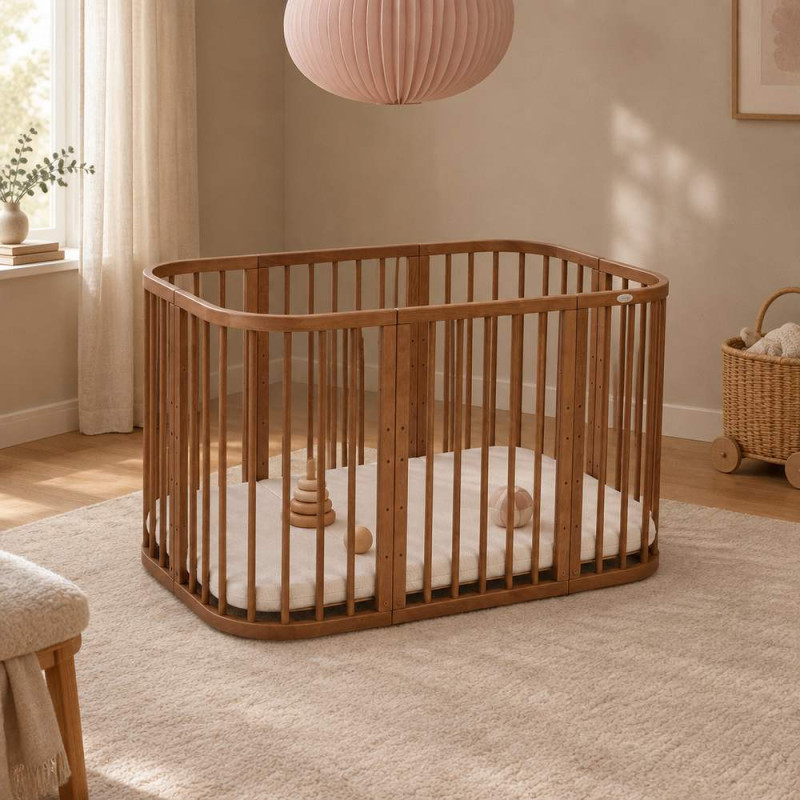 Cuna evolutiva 7 en 1 W2 Waldin - Charlie - NATURAL