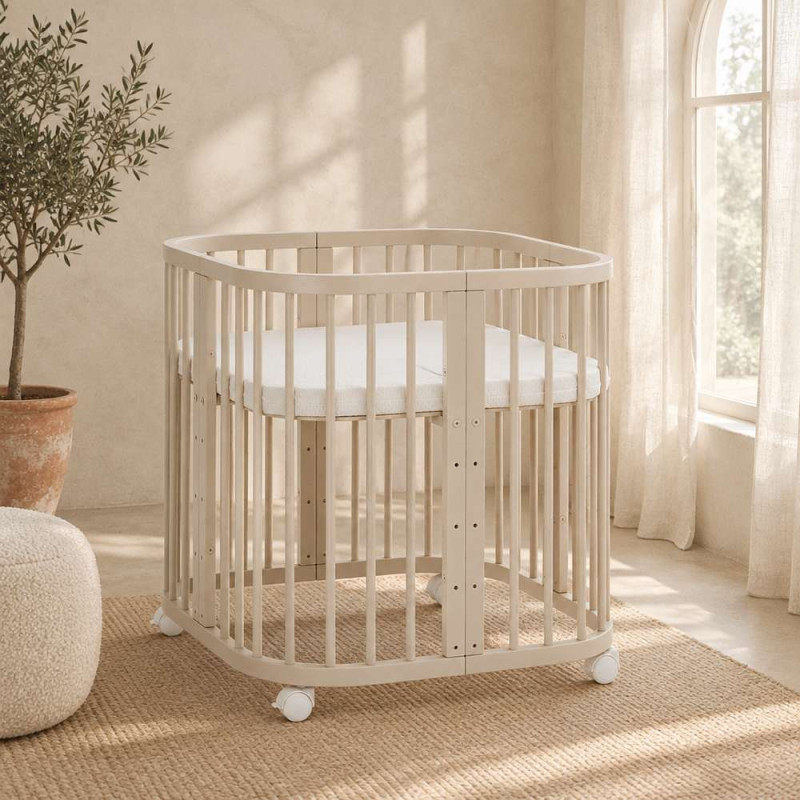Cuna evolutiva 7 en 1 W2 Waldin - Charlie - NATURAL
