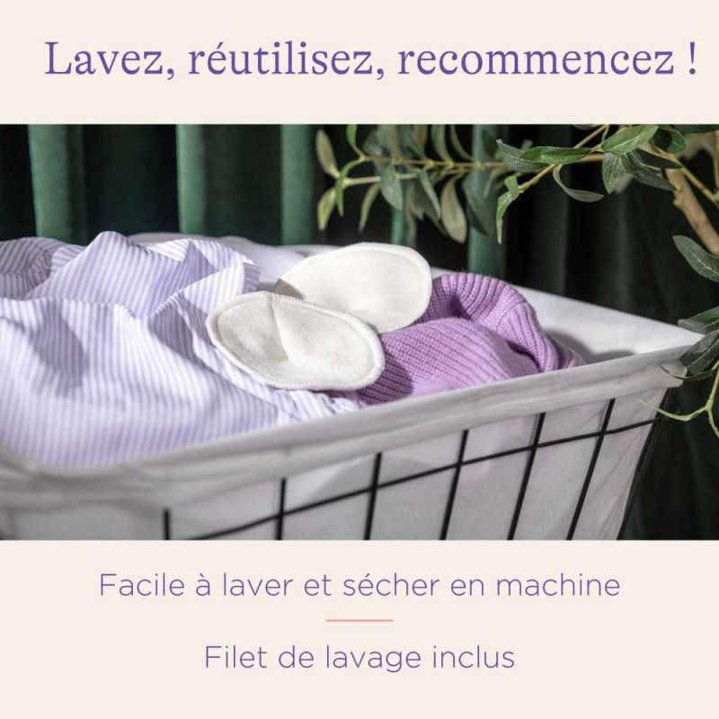 Coussinets d'allaitement lavables x4 Lansinoh
