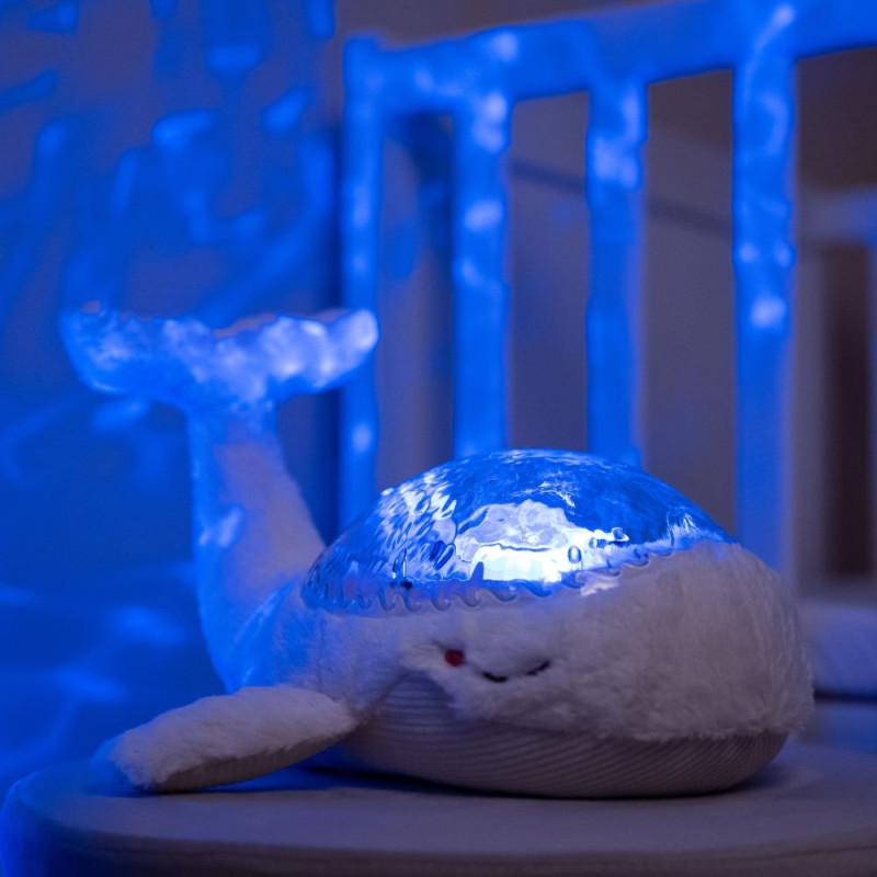 Projecteur océan Tranquil Baleine - Blanc