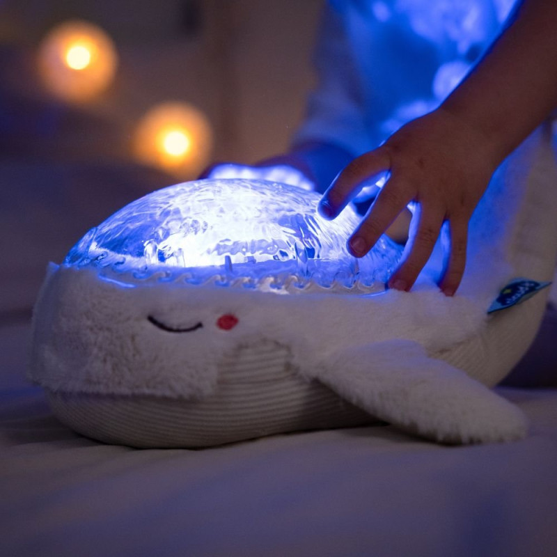 Projecteur océan Tranquil Baleine - Blanc