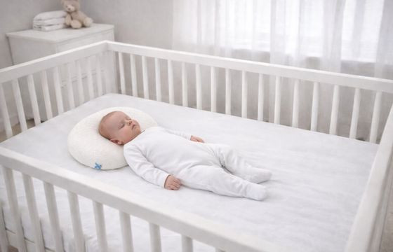 Coussin anti tête-plate bébé