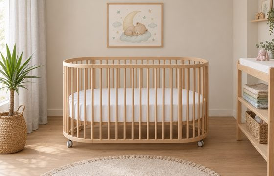 Cuna de bebé evolutiva de madera | Nanny Care
