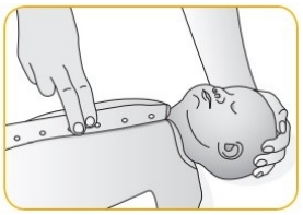 schéma compression thoracique du bébé