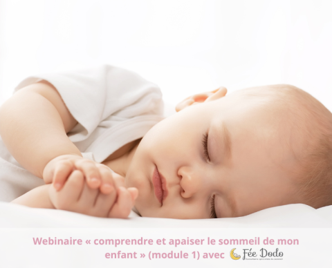 Webinaire « Comprendre et apaiser le sommeil de mon enfant » avec Fée Dodo (Module 1)